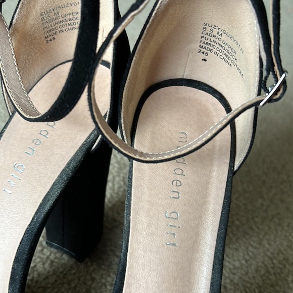 Madden Girl Black Suzy Heels 8.5 - Picture 5 of 6